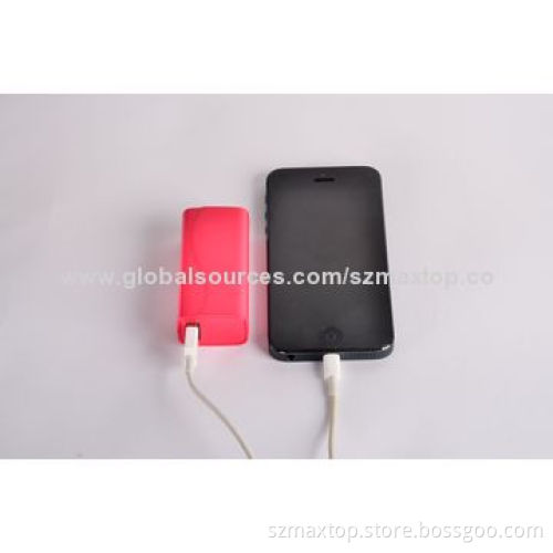 Top Selling Small Capacity Portable Mobile Power Bank with LED Light